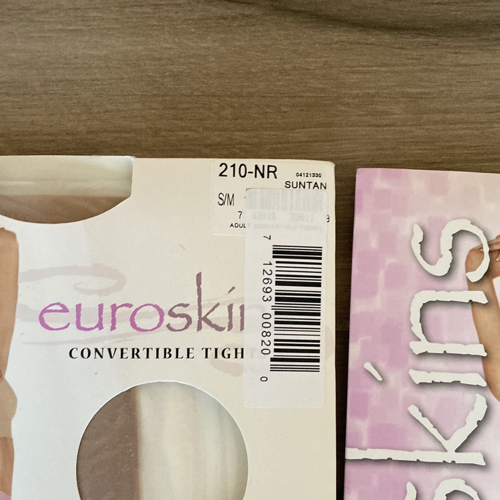 New Euroskins convertible tights S/M 210-NR Suntan - Picture 3 of 5